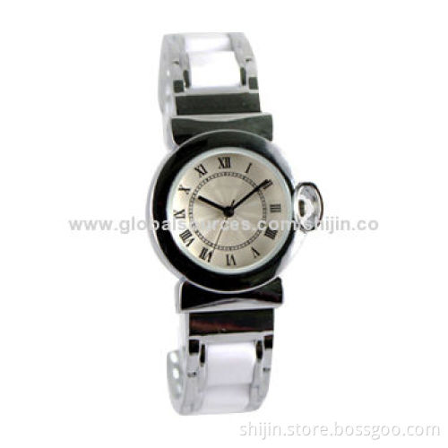 Fashion Watch in Ceramic for Women, White, China Manufacturer